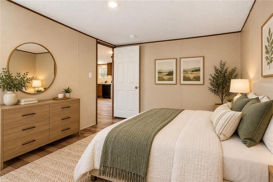 Furnished interior view inside a new home in , Ellijay (Image 42).