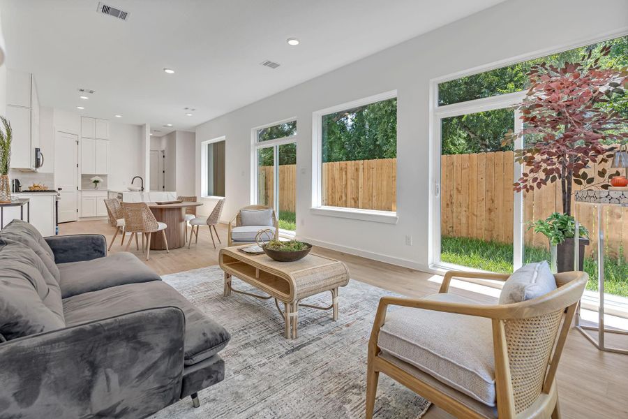 Furnished interior view inside a new home in , Houston (Image 10).