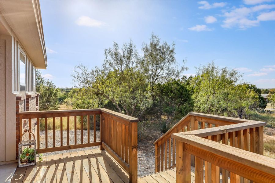 View of deck. Easy access to yard View of deck. Easy access to yard