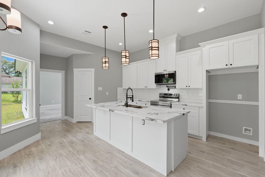 Furnished interior view inside a new home in , Willis (Image 13).