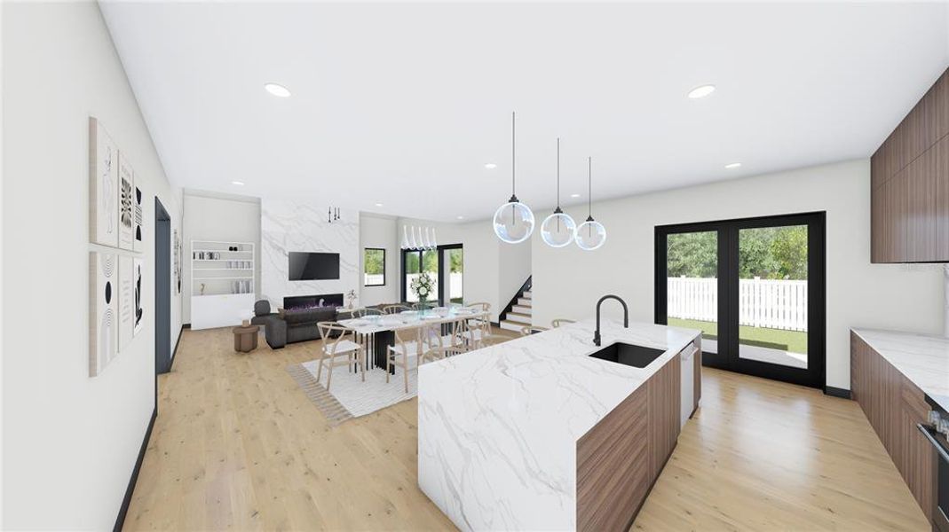 Furnished interior view inside a new home in , Tampa (Image 11).