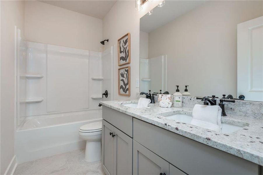 Furnished interior view inside a new home in , Flowery Branch (Image 45). Furnished interior view inside a new home in , Flowery Branch (Image 45).