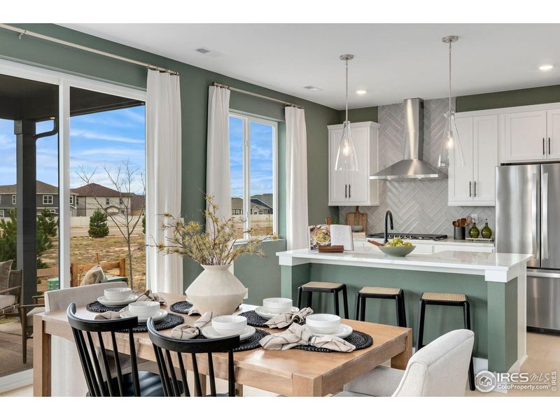 Furnished interior view inside a new home in Hidden Creek, Frederick (Image 27). Furnished interior view inside a new home in Hidden Creek, Frederick (Image 27).