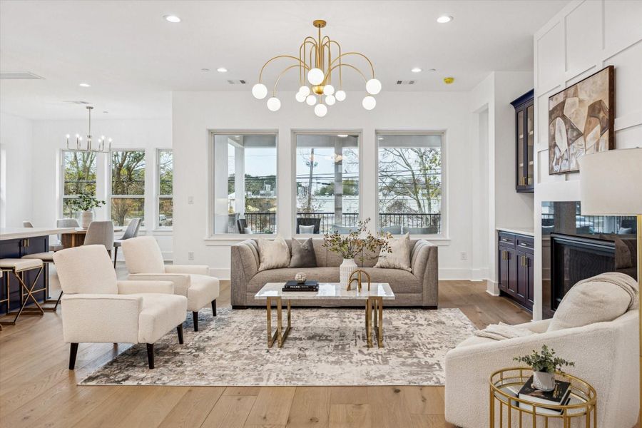 Furnished interior view inside a new home in , Bellaire (Image 4).