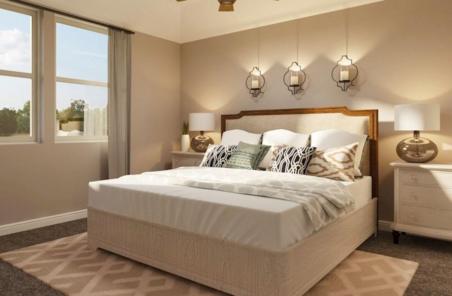 Furnished interior view inside a new home in Sunterra: Landmark Collection, Katy (Image 4). Furnished interior view inside a new home in Sunterra: Landmark Collection, Katy (Image 4).