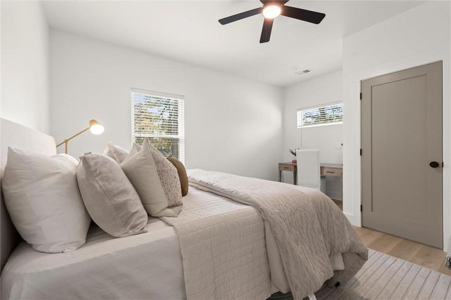 Furnished interior view inside a new home in , Atlanta (Image 8). Furnished interior view inside a new home in , Atlanta (Image 8).
