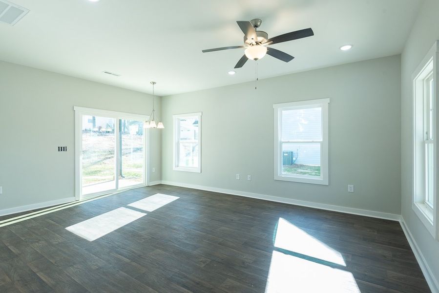 Representative unfurnished interior of a home built from the Marshall by Foundation Home Builders LLC in Pinnix Loop, Burlington (Image 11).