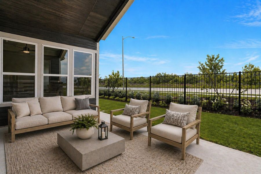 *Virtually Staged Covered Patio*