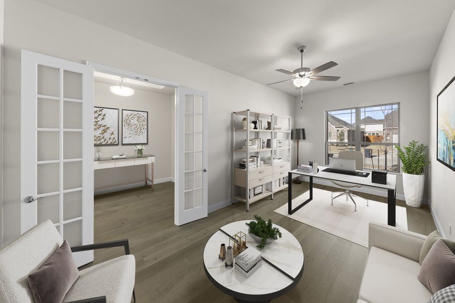 Furnished interior view inside a new home in Anna Town Square, Anna (Image 6).