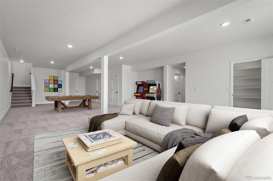 Furnished interior view inside a new home in Cloverleaf – Mountainview Collection, Monument (Image 15).