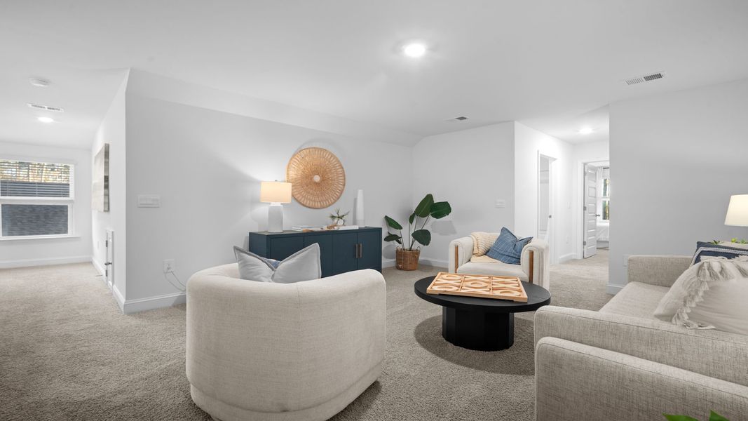 Representative furnished interior of a home built from the Cantey-exp by D.R. Horton in The Lakes at North Glynn, Brunswick (Image 26).