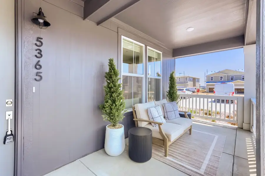 Exterior details and patio area of a home in Barefoot, Firestone (Image 2). Exterior details and patio area of a home in Barefoot, Firestone (Image 2).