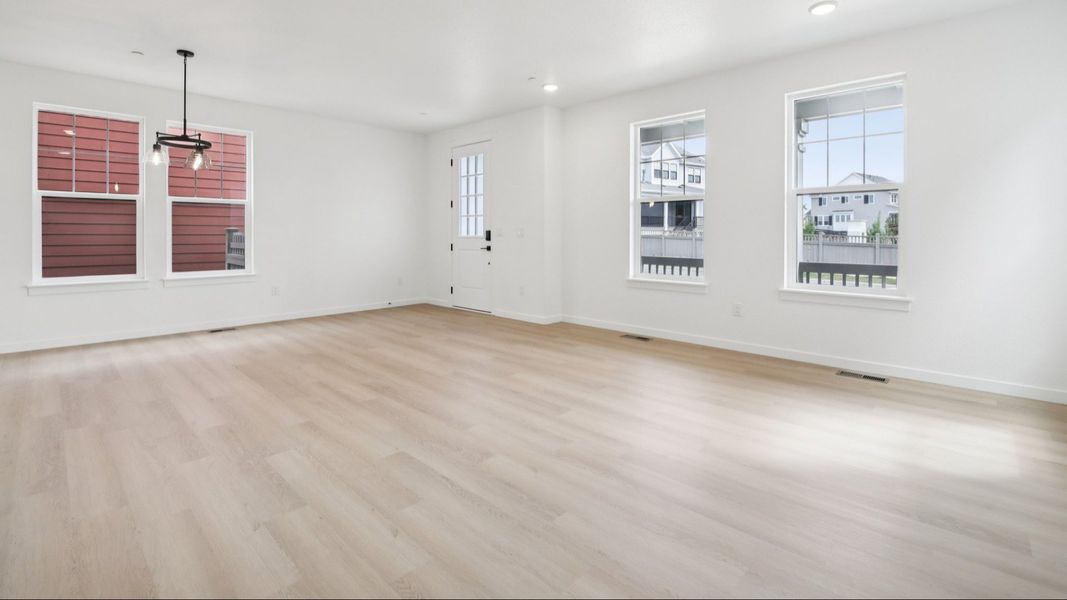 Furnished interior view inside a new home in Westerly, Erie (Image 9).