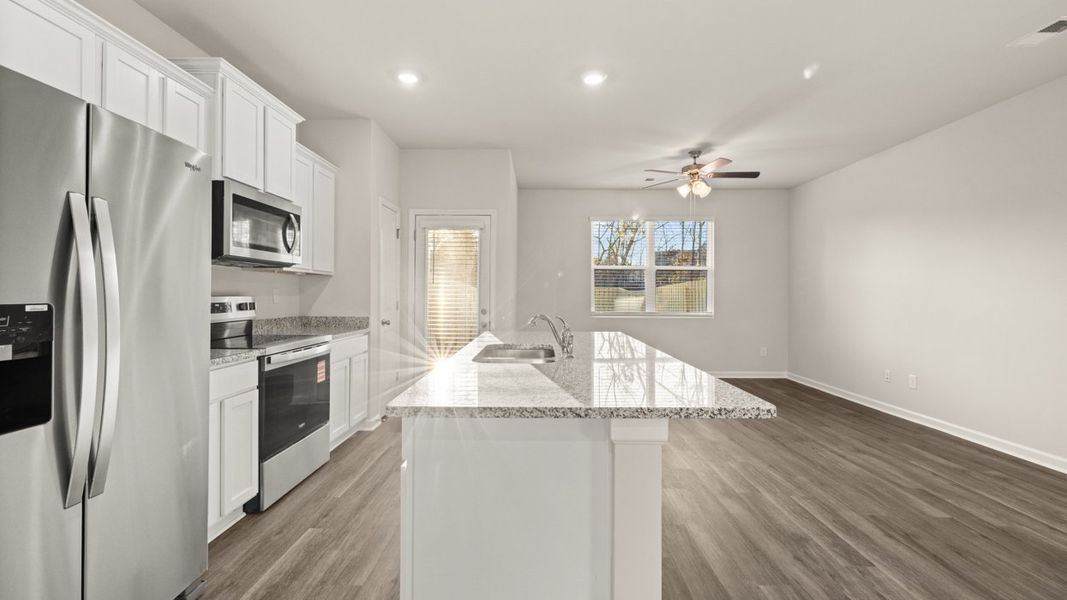 Furnished interior view inside a new home in Laurel Park Townhomes, Hephzibah (Image 8). Furnished interior view inside a new home in Laurel Park Townhomes, Hephzibah (Image 8).