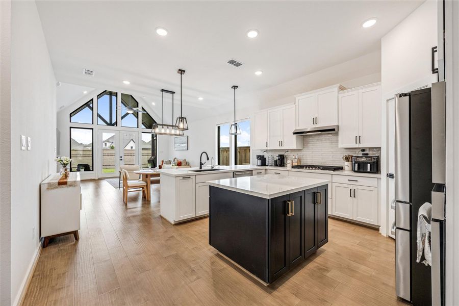 Furnished interior view inside a new home in , Cypress (Image 5).