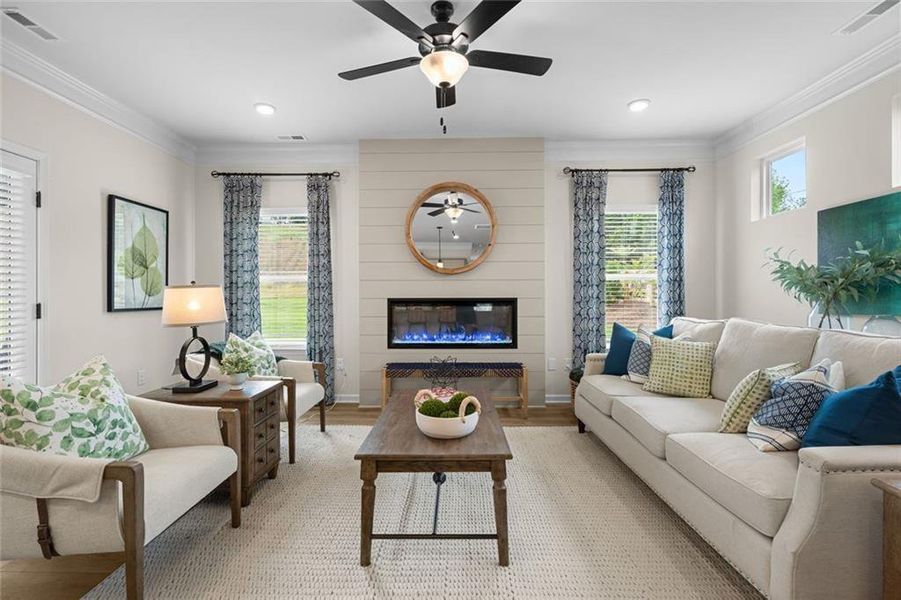 Furnished interior view inside a new home in The Andros, Dalton (Image 17).