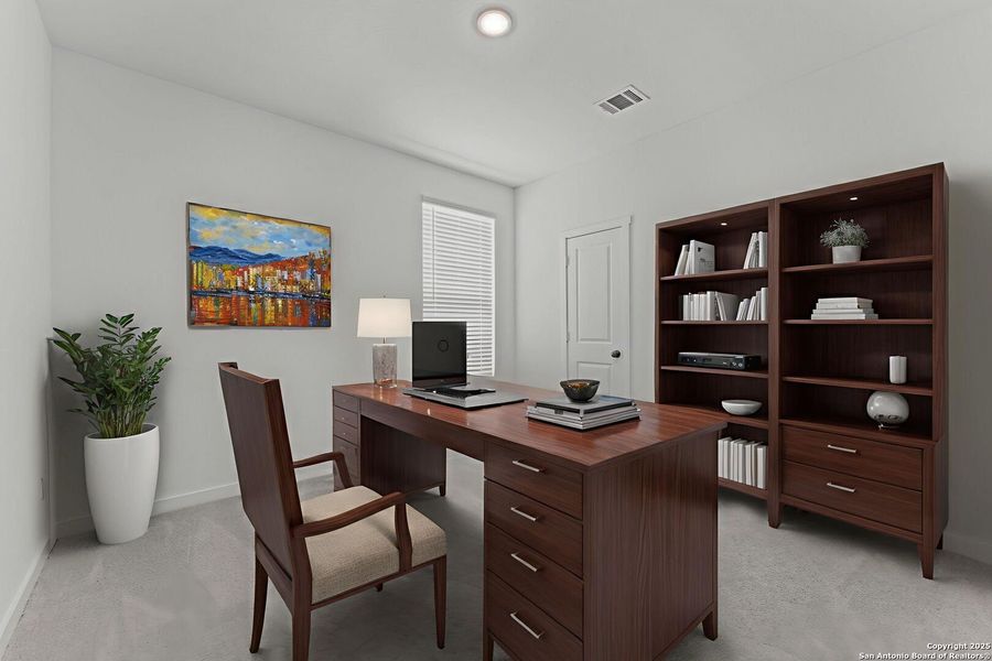 Furnished interior view inside a new home in Waterwheel: Coastline Collection, San Antonio (Image 11).