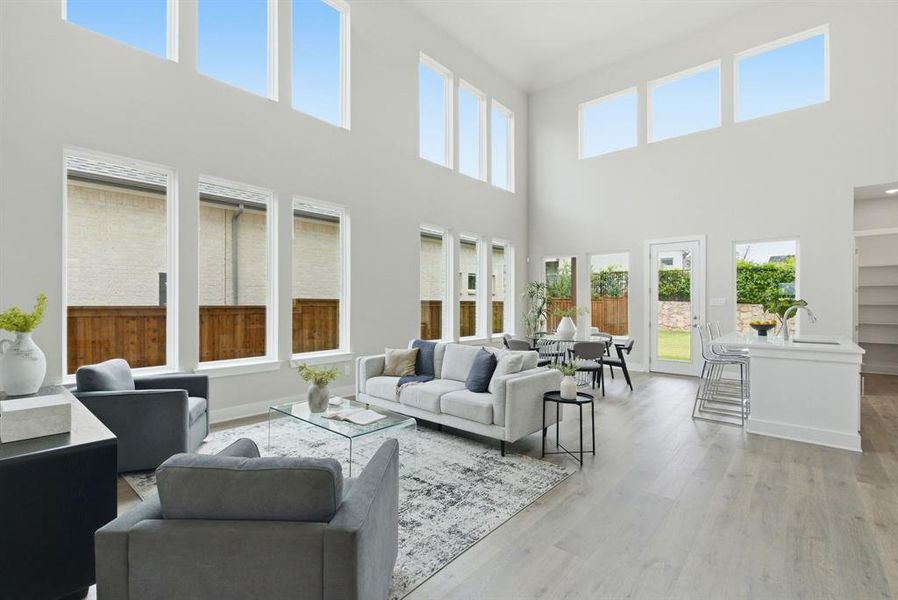 Furnished interior view inside a new home in Walsh, Fort Worth (Image 28). Furnished interior view inside a new home in Walsh, Fort Worth (Image 28).