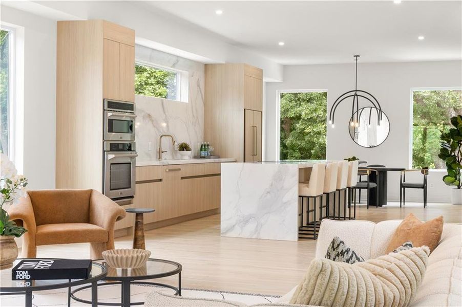 Furnished interior view inside a new home in , Atlanta (Image 7). Furnished interior view inside a new home in , Atlanta (Image 7).