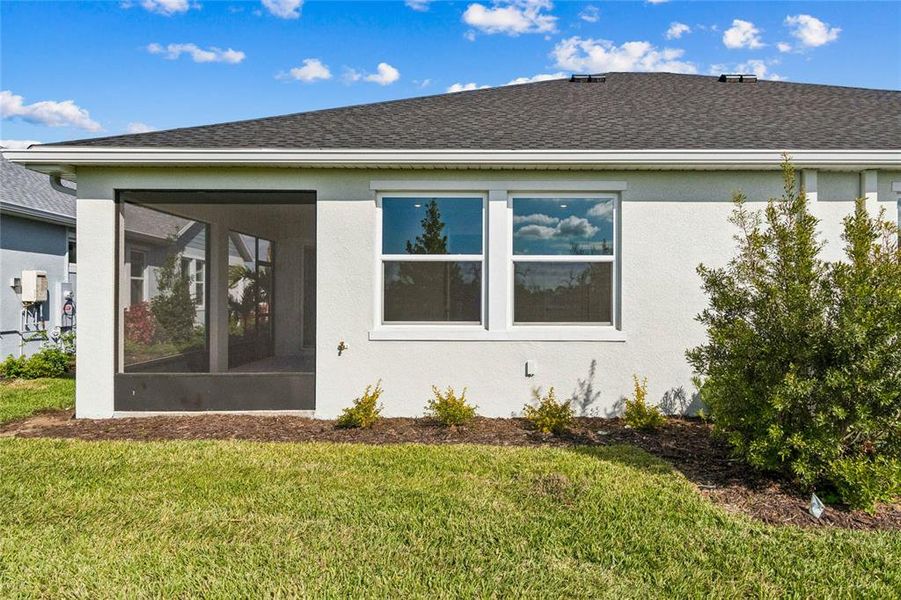 Exterior details and patio area of a home in Gracewater at Sarasota, Sarasota (Image 24).