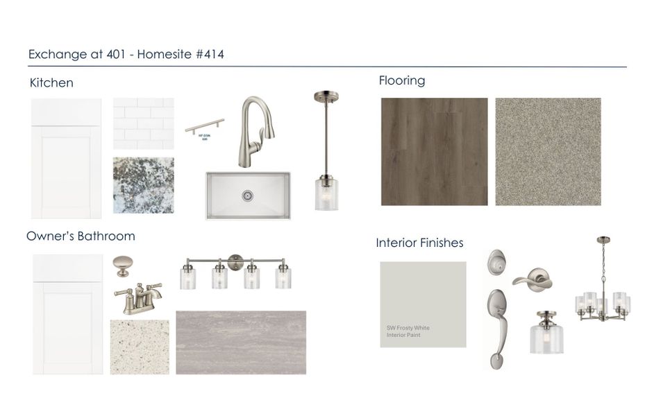 Sample of building materials used in homes in Exchange at 401, Raleigh (Image 19). Sample of building materials used in homes in Exchange at 401, Raleigh (Image 19).