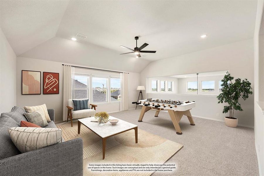 Furnished interior view inside a new home in Wildcat Ridge Phase 3, Godley (Image 19).