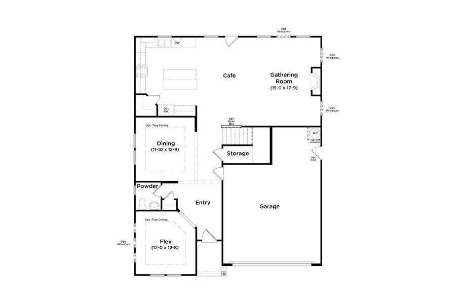 2D floor plan layout for the Wynwood by DRB Homes in Everson, Snellville, GA (Image 4). 2D floor plan layout for the Wynwood by DRB Homes in Everson, Snellville, GA (Image 4).