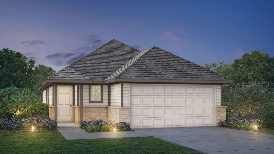 Representative exterior photo of a completed home built from the The Aspen by Legend Homes in Sycamore Landing, Fort Worth, TX (Image 24).