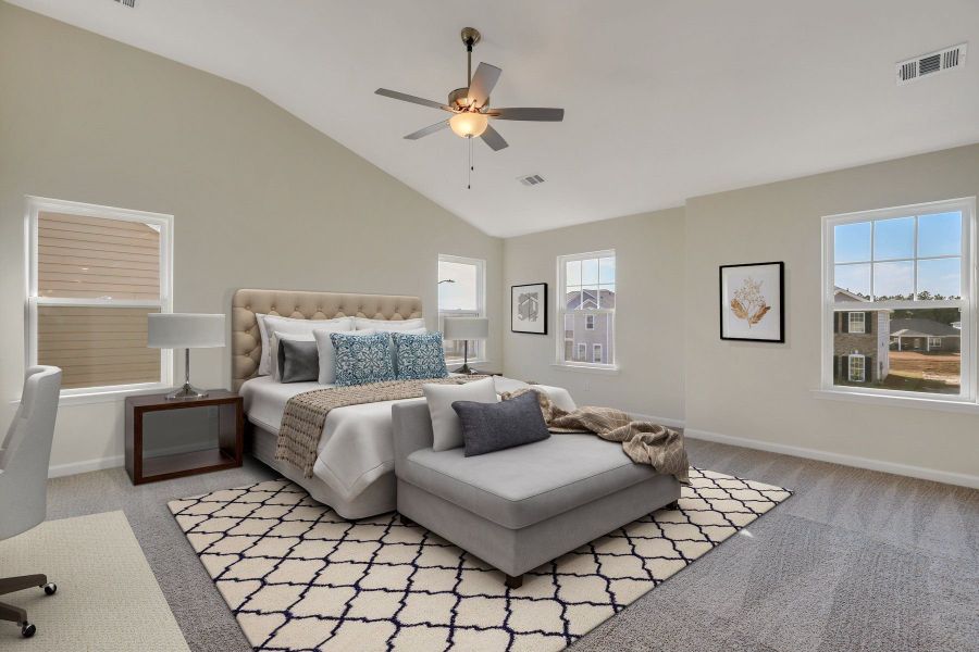 Furnished interior in a model home at Covington Pointe in Brunswick (Image 7).