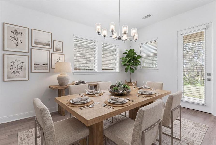Furnished interior view inside a new home in , Van Alstyne (Image 13).