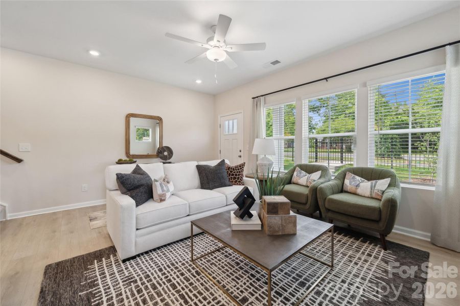 Furnished interior view inside a new home in Nichols Landing, Charlotte (Image 20).