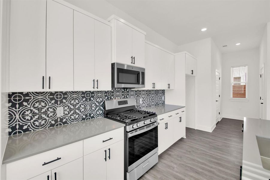 Furnished interior view inside a new home in , Austin (Image 4). Furnished interior view inside a new home in , Austin (Image 4).