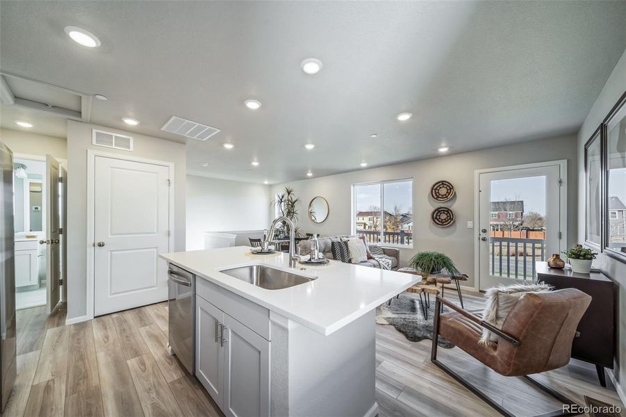 Furnished interior view inside a new home in , Commerce City (Image 26).