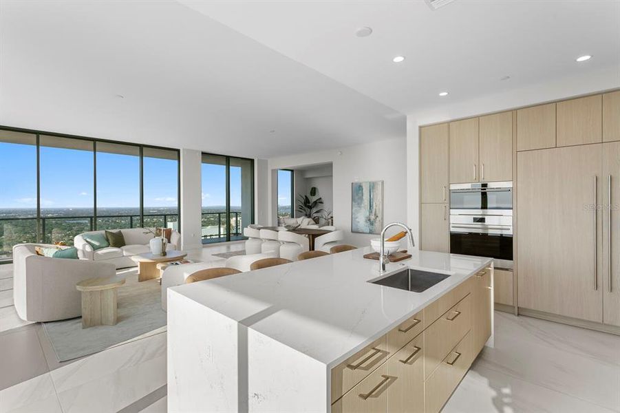 Furnished interior view inside a new home in , St. Petersburg (Image 12).