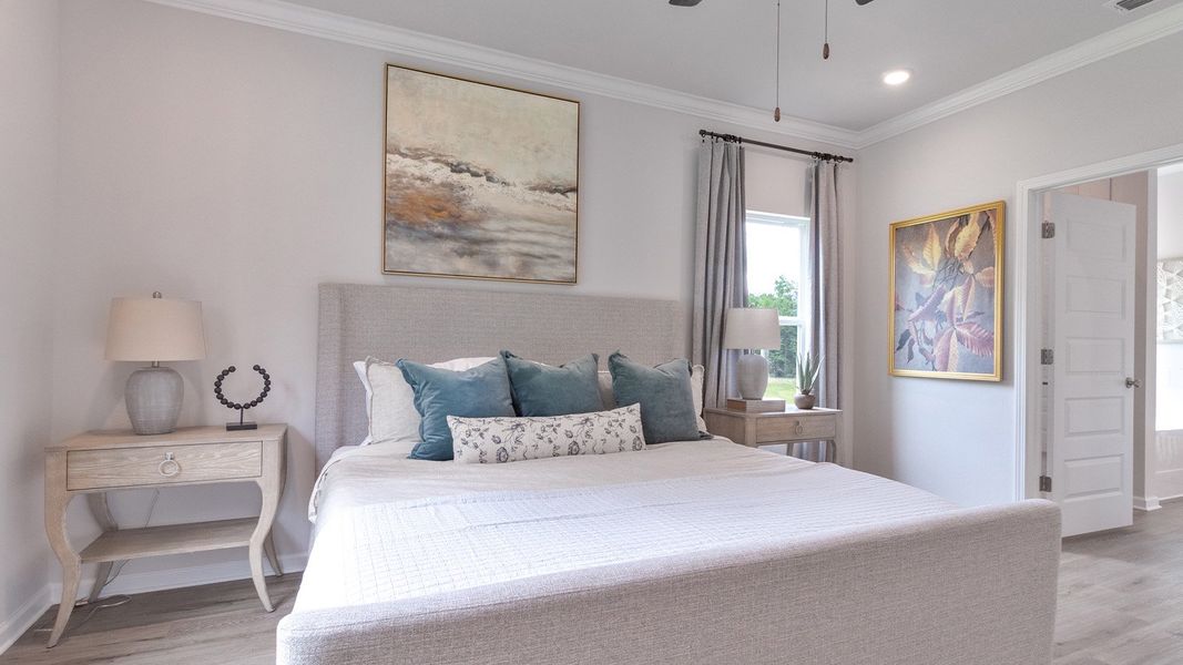 Furnished interior view inside a new home in Fallschase, Tallahassee (Image 36).