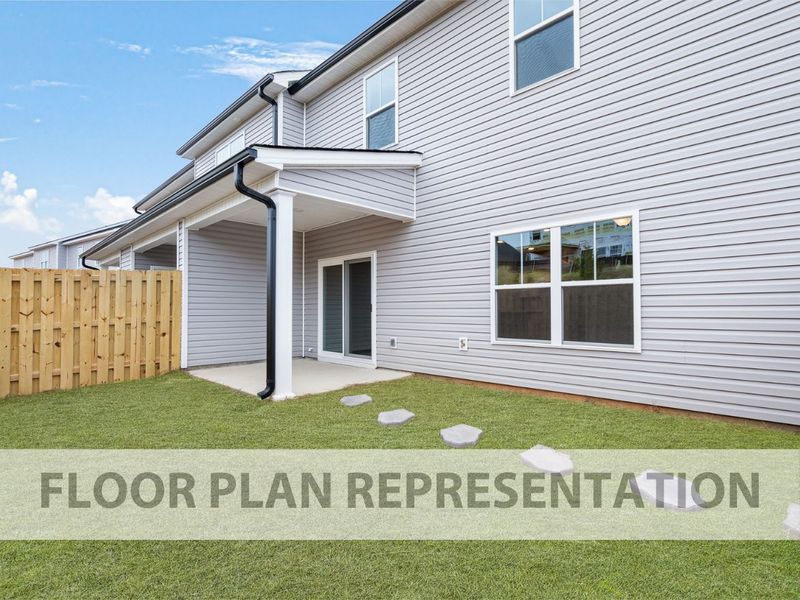 Athens 3 Bedroom Plan Covered Back Porch | Ivey Homes