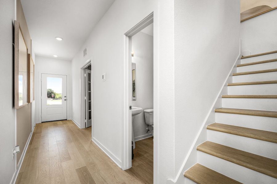 Representative unfurnished interior of a home built from the Sandalwood by Pulte Homes in La Cima, San Marcos (Image 22). Representative unfurnished interior of a home built from the Sandalwood by Pulte Homes in La Cima, San Marcos (Image 22).