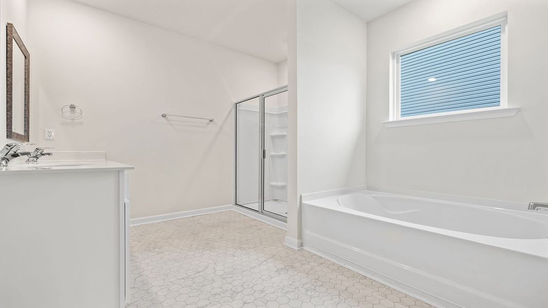 Furnished interior view inside a new home in Durbin Meadows Traditions, Fountain Inn (Image 10).