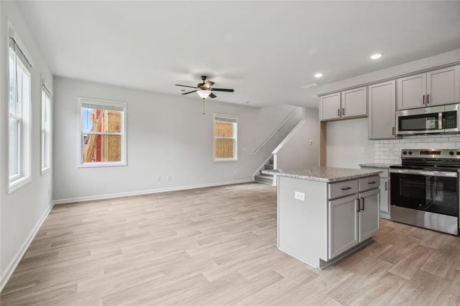 Furnished interior view inside a new home in , Cleveland (Image 8).