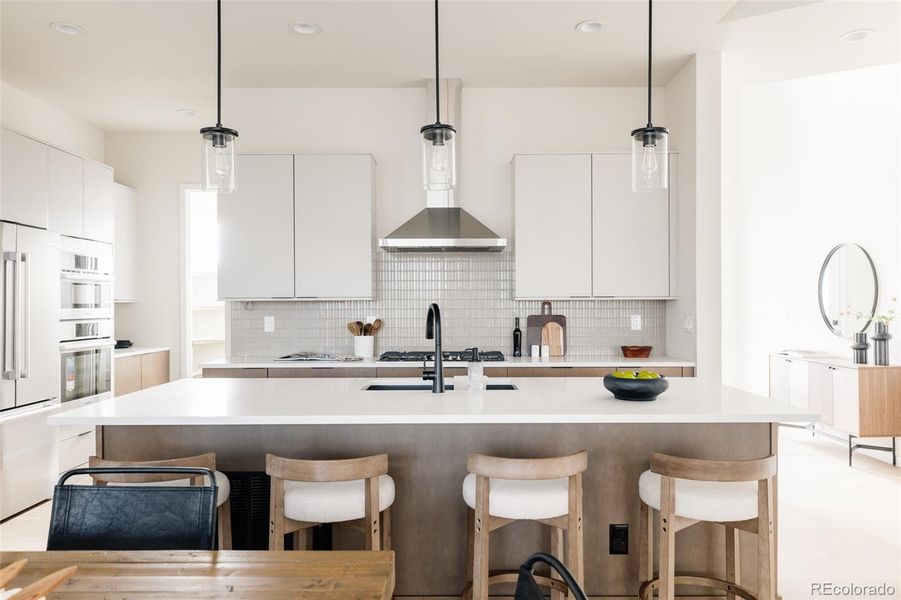 Furnished interior view inside a new home in Lyric at Ridgegate, Lone Tree (Image 5).