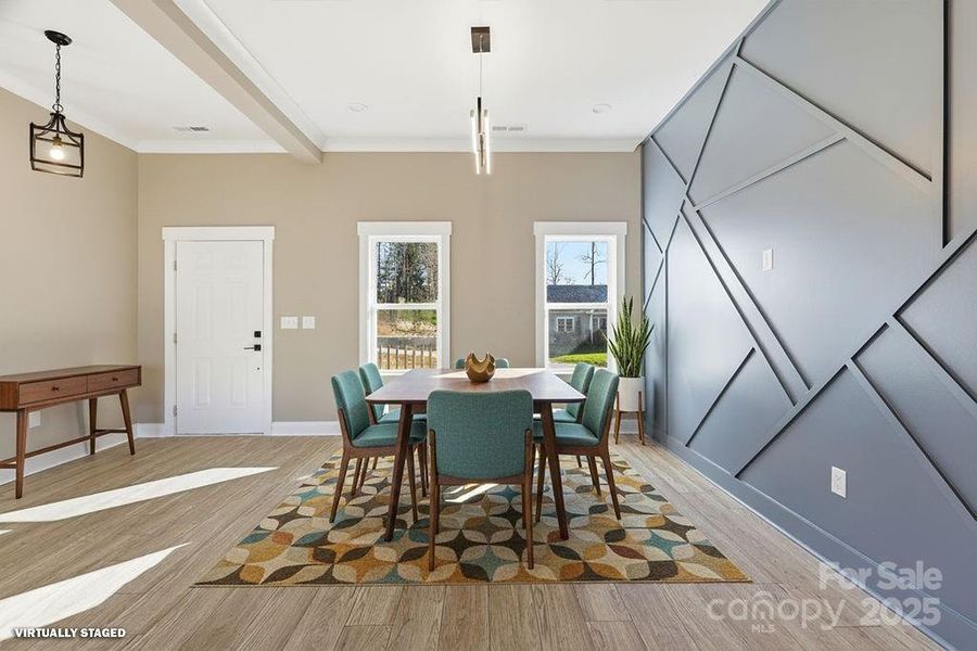 Furnished interior view inside a new home in , Hendersonville (Image 15).