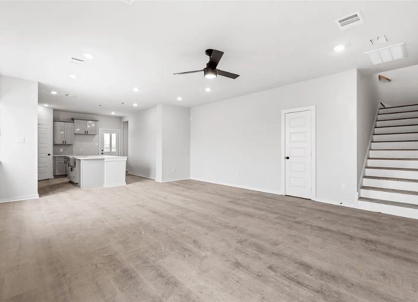 Representative furnished interior of a home built from the Laurel 2154 SB by Saratoga Homes in Morningstar, Georgetown (Image 5).