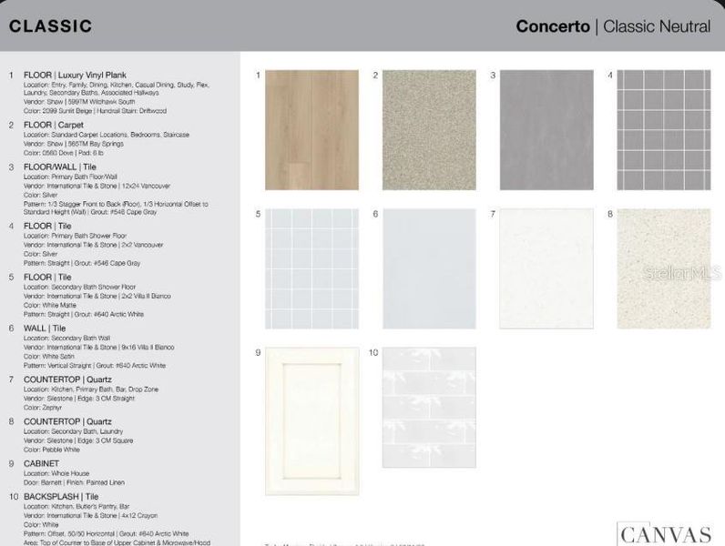 Sample of building materials used in homes in Esplanade at Azario Lakewood Ranch, Bradenton (Image 31).