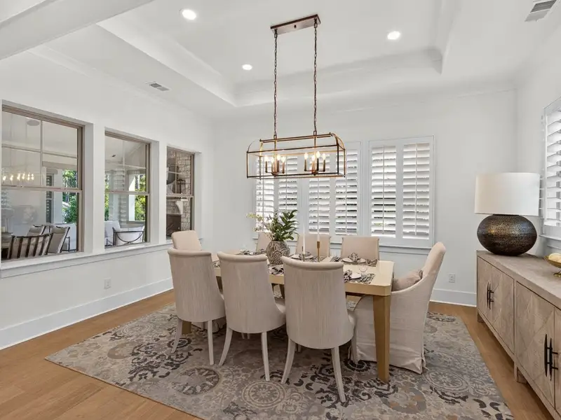 Representative furnished interior of a home built from the Montecito Ranch by Classica Homes in Riverchase Estates, Lancaster (Image 18).