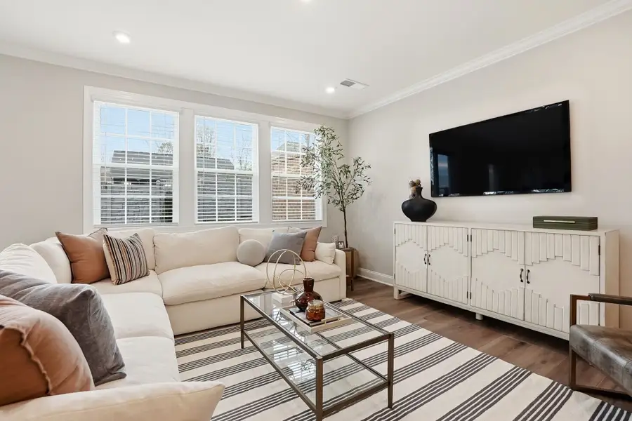 Furnished interior view inside a new home in The Townes at Wade Ardrey, Charlotte (Image 12). Furnished interior view inside a new home in The Townes at Wade Ardrey, Charlotte (Image 12).