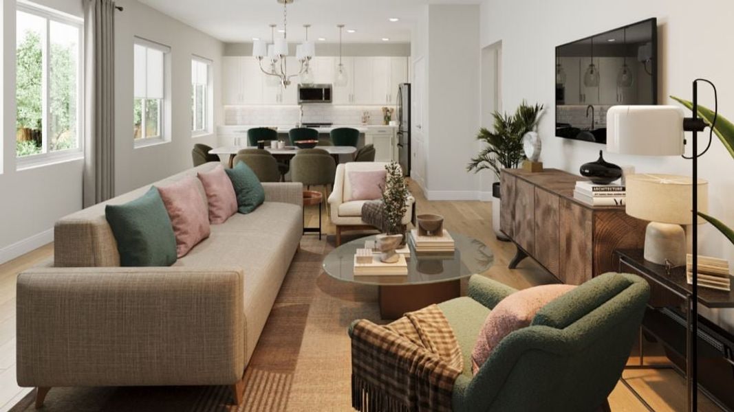 Representative furnished interior of a home built from the The Bluff by Taylor Morrison in Trailstone Villas Collection, Arvada (Image 1). Representative furnished interior of a home built from the The Bluff by Taylor Morrison in Trailstone Villas Collection, Arvada (Image 1).