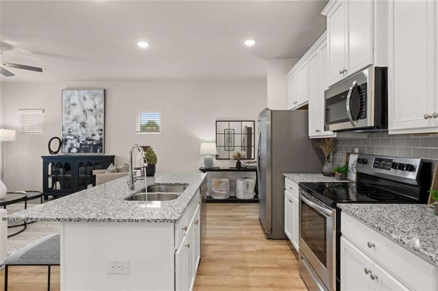 Furnished interior view inside a new home in Rivershire Place, Villa Rica (Image 41).