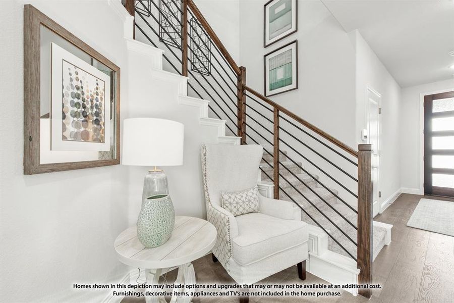 Furnished interior view inside a new home in ArrowBrooke, Aubrey (Image 30).