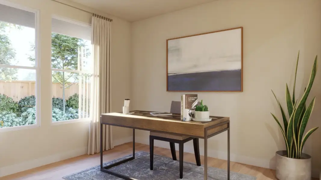 Furnished interior view inside a new home in Freedom at Anthem, Kyle (Image 11).