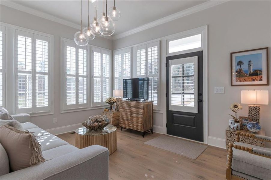 Furnished interior view inside a new home in , Dacula (Image 30).